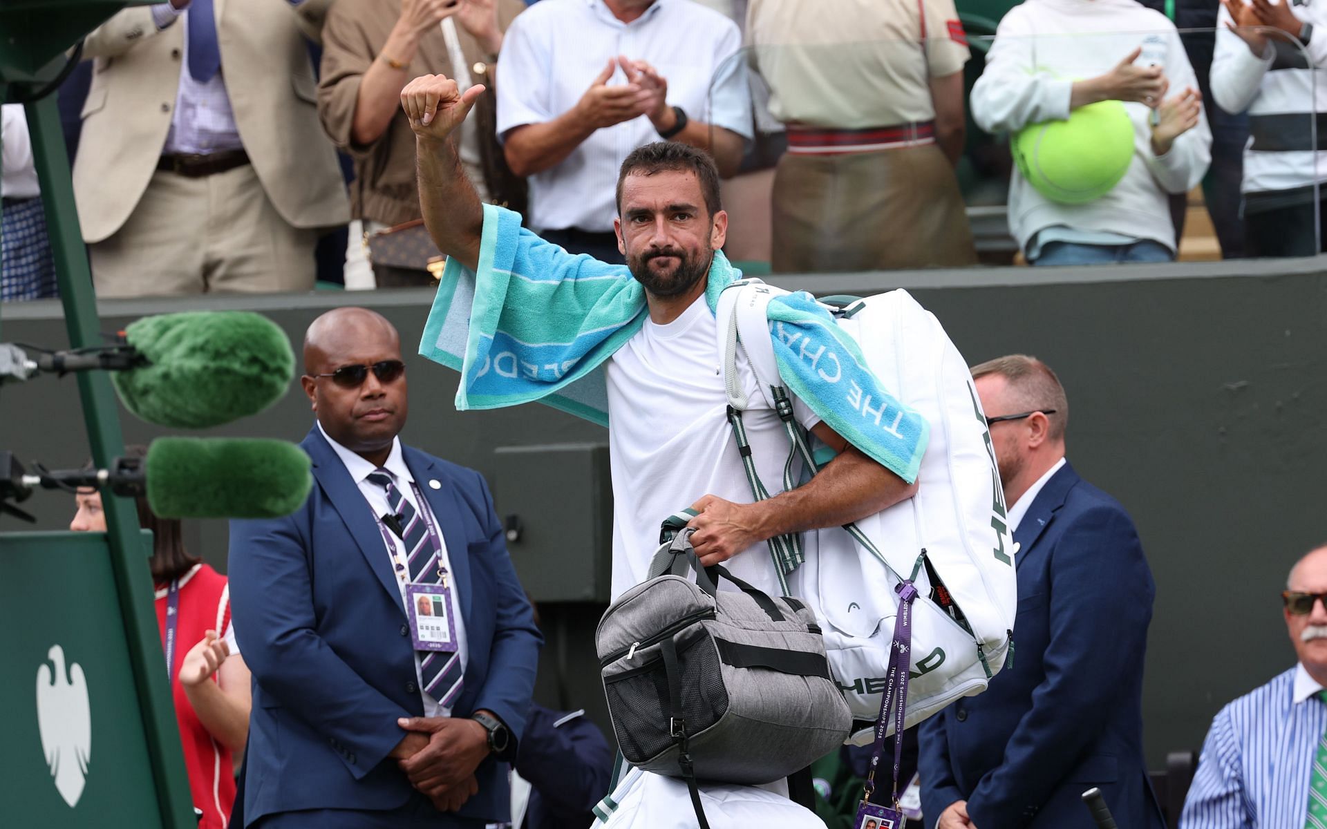 Marin Cilic bids adieu to Wimbledon 2025 - Image Source: Getty